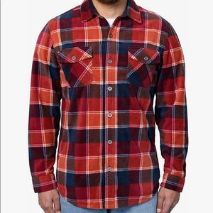 Freedom Foundry Plaid Fleece Button Down Shirt Size XXL
